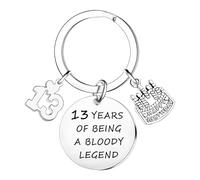 Tihnvk Funny 13th 16th 18th 21th Birthday Keyring Gifts For Son Daughter 30th 40th 60th 50th 70th Birthday Gifts Keyring For Mum Dad Grandpa Grandma (13th)