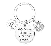 Tihnvk Funny 13th 16th 18th 21th Birthday Keyring Gifts For Son Daughter 30th 40th 60th 50th 70th Birthday Gifts Keyring For Mum Dad Grandpa Grandma (60th)