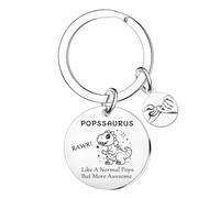 Tihnvk Funny Popssaurus Keyring Father's Day Gifts For Pops Christmas Birthday Gifts For Dad Daddy