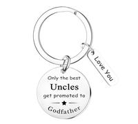 Tihnvk Godfather Keyring Godfather Proposal Gift First Communion Gifts for Godfathers Baptism Gift for Uncle