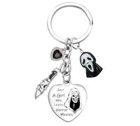 Tihnvk Horror Movies Lovers Gifts Ghost Face Keychain Scream Merchandise