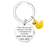 Tihnvk Inspirational Keyring Duck Keyring For Sister Friends Duck Gifts Christmas Birthday Gift For Ducks Lovers Ducks Stuff Positive Gifts