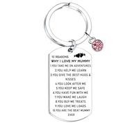 Tihnvk Mum Keyring Gifts for Mummy from Son Daughter Mother’s Day Gifts Mum Mummy Keyring Christmas Birthday Gift For Mama