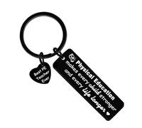 Tihnvk PE Teacher Keychain Thank You Gifts for PE Teacher from Student Physical Education Teachers Appreciation Gifts Gym Teachers Keyring