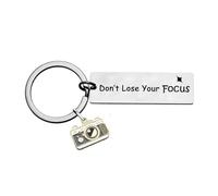 Tihnvk Photographer Gift Camera Lovers Keyring Photography Lover Gifts Don't Lose Your Focus Keychain Encouragement Photography Present Christmas Birthday Gifts for Photo Lovers