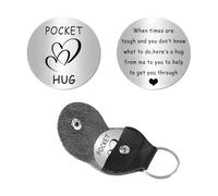 Tihnvk Pocket Hug Keychain For Friends Pocket Hug Gifts For Cancer Survivor Token Inspirational Gifts