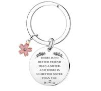 Tihnvk Sister Gift Christmas Birthday Gifts For Sisters Friends Sisters Keychain Unbiological Sister Gift Funny Keyring for Friends
