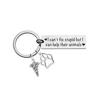Tihnvk Veterinary Keyring for Women Men Veterinarian Appreciation Gifts Graduation Gift for Veterinary Medicine Student Vet Tech Keychain