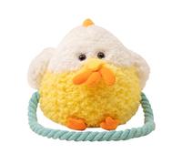 Tihoho Plush Squeaky Dog Toy -Dog Toy with Squeaker and Rope Interactive Stuffed Animal Dog Toys for Small Medium and Large Dogs Toys (yellow)