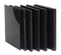 TIHONORI 10mm Thick Polypropylene Sheet - Extra Strong Black Plastic Sheet for Workbenches, Machine Guards, Custom Fabrication,30×30cm