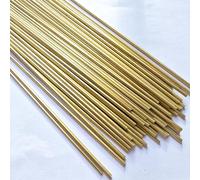 TIHONORI 10Pcs Solid Brass Round Rods Diameter 5mm-9.5mm Lathe Bar Stock Brass Rods for DIY Craft Making Length 50cm,9mm