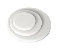 TIHONORI 1Pcs White Pp Round Plastic Plate, Hard Plastic Disc Pad, Round Fish Tank Cover,Diameter 150Mm, Thickness 6-15Mm,6mm