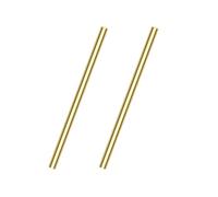 TIHONORI 2 Pcs Length 500mm Solid Brass Round Rods Diameter from 5mm-12mm Lathe Bar Stock Brass Rods for DIY Craft Making,5mm