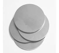 TIHONORI 4 PCS 80mm Diameter Stainless Steel Discs Thickness 1mm-10mm Round Metal Plate for DIY, Crafting, and Industrial Use,5mm