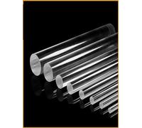 TIHONORI Acrylic Round Rods for DIY Crafts Large Diameter Clear Acrylic Dowel Rods for Party Decorations Cylindrical Light Guide Rod Length 50cm,1.5cm*50cm