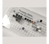 TIHONORI Acrylic Tray for Element Cubes 0.39" 10mm Element Cubes, Clear Acrylic Periodic Table Bracket Tray for Elements Collections Displays