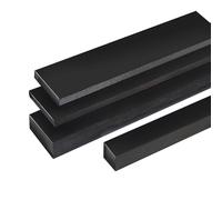 TIHONORI Black Nylon Flat Bar Strip 1M Length, 15Mm Thick, 15-60Mm Wide Solid Plastic Rod for Industrial, Machining, Cutting Board And Mechanical Parts,20mm