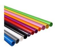 TIHONORI Colorful UPVC Pipe 5-Pack, 50x2.4mm Extra Thick Wall Rigid Tubing for Large Aquarium Filtration & Pond Sump, 50mm OD Heavy-Duty Water Tube in 0.2m/0.5m/1m/1.5m Lengths,Red 1.5m