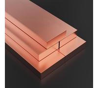 TIHONORI Copper Flat Bar, 5-20Mm Thick 100Mm Length Copper Bus Bar 99.9% Copper Metal, Copper Flat Bar Stock for DIY Craft, Industrial Building,20mm*20mm*100mm