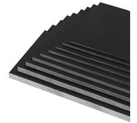 TIHONORI HDPE Plastic Sheet 20mm Black Heavy Duty Polyethylene Board Thick Solid Panel Corrosion Resistant Durable Material for CNC Industrial DIY Use,400 × 500mm