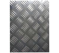 TIHONORI Heavy Duty Aluminum Diamond Plate - Non-Slip Tread Plate Sheet Metal, Perfect for Flooring, Garage, Trucks, Trailers, and DIY,300mm*600mm*3mm