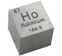 TIHONORI Holmium Cube - 10mm Pure Metal Element Cubes - Laser Engraved High Density Cube Set for a Periodic Table of Elements Collection,Holmium