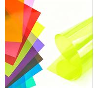 TIHONORI Large Format Translucent Color Correction Gels 0.3mm Rigid PVC Sheets for Professional Studio Barn Doors Theater Stage Video Spotlight Broad Lighting, A3 210x297mm, 10-Pack,Light Yellow