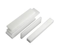 TIHONORI White Nylon Flat Bar Strip 1m Length, 5mm Thick, 10-50mm Wide Solid Plastic Rod for Industrial, Machining, Cutting Board and Mechanical Parts,30mm