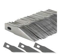 TIHOOD 100PCS #11 Replacement Hobby Blade SK5 Carbon Steel Craft Knife Blades for Art Work Cutting Carving Paper Sculpture DIY