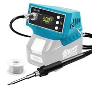 TIHOOK 72W Cordless Digital Soldering Iron Station for Makita 18V, AC/DC Soldering Iron with Power Supply & Solder Wire, Temperature Adjustable, 150-500°C (302-932°F) for DIY, Repair (NO Battery)