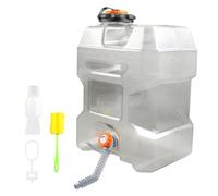 TIHOOK Water Container with Tap, Portable Camping Water Container for Electric Water Pumps, BPA-Free Drink Water Carrier, Easy Clean Water Storage Tank for Home Camping Outdoor Party RV Emergency