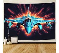 TIICZAAKL Battle Plane Tapestry 3D Print Tapestries Wall Hanging Wall Blankets Background Wall Art Decor for Decorations Bedroom Living Room Apartment Dorm 130cmx150cm