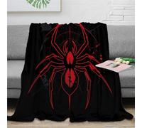 TIICZAAKL Spider Blanket Throw 3D Animal Theme Design Fuzzy Blanket Homeware Microfiber for Women Men Teens Soft Warm Washable Decoration for Couch Office Cinema 40x50inch(100x130cm)