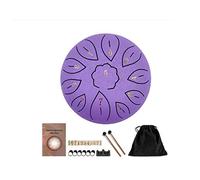 Tiiiopkvvv 6-inch 11-Tone Percussion Instrument for Beginners Tuning Steel Drum Drummer Rattle Drum Copper Tongue Drum (Color : D) (D)