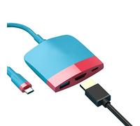 Tiiiopkvvv Adapter Docking Station Accessories Charging Dock for Host (Color : Blue, Size : One Size) (Blue One Size)