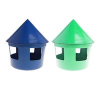 Tiiiopkvvv Bird Water Bottle Mini Bird Parrot Food Water Bowl Feeder Plastic Feeder House Parrot Feeding Box Multi-Groove Birds Cage Feeding Holder Bird Feeders (Color : A)