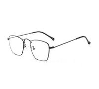 Tiiiopkvvv Blue Light Blocking Glasses Light Blocking Glasses for Women Anti-Metal Blue Thin Filter E Square Anti Visual Fatigue (Black)