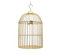 Tiiiopkvvv European Retro Iron Bird cage Flower Stand Bird cage Balcony Outdoor Decoration pet Supplies Decorative Bird cage Bird Perches (Size : 14x14x25CM) ()