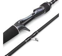 Tiiiopkvvv Fishing Rod Fishing Pole 1.8M Lure Casting Fishing Rod H/MH Power Weight 7-35g 2 Sections Carbon Fiber Trout Rod Fast Heavy Pole Fishing Combos (Color : Gold, Size : 1.8 m) (Gray 1.8 m)