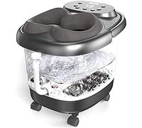 Tiiiopkvvv SPA/Foot Bath Massager with Heat Bubbles and Vibration Digital Temperature Control 6 Massage Rollers with Mini Massage Points Soothing and Comforting Feet