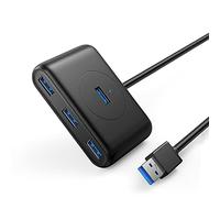 Tiiiopkvvv USB Hub 4 Port USB 3.0 Hard Drive High Speed USB Splitter USB Flash Drive Mouse Keyboard Expansion Adapter USB 3.0 Hub