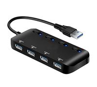 Tiiiopkvvv USB3.1 Concentrator HD + USB Distributor 3-in-1 Multi-Purpose Power Recorder