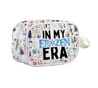 TIIMG Ice World Cartoon Inspired Gift Snowman Princess Movie Lover Cosmetic Bag Cartoon Movie Makeup Zipper Pouch, ice world mb, 0