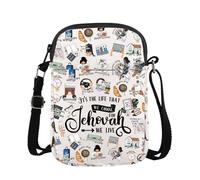 TIIMG Life We Choose For Jehovah Gift Christian JW Religion Baptism Gift Jehovah Witness Crossbody Bag, Life We Choose Cb
