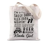 TIIMG Off-Road Adventure Lover Gift ATV Gift ORV Tractor Lover Jungle Adventure Camping Car Driver Tote Bag, Sassy Talkin, 0