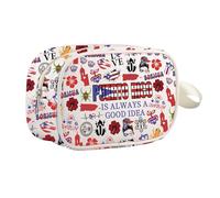 TIIMG Puerto Rico Is Always A Good Idea Gift Boricua Cosmetic Bag Puerto Rican Flower Coqui Makeup Zipper Pouch, Puerto Rico mb, 0