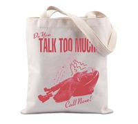 TIIMG Singer Gift Singer Homage Gift Music Lover Gift Lesbian Music Gift Women Songwriter Gift Tote Bag, Talk Too Much, big