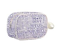 TIIMG Sorority Paraphernalia Gift Sorority Gift Finer Women Cosmetic Bag Sisterhood Makeup Zipper Pouch, dove mb, 0