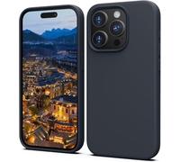 TIIXXA Silicone Case for iPhone 15 Pro Case, Soft Ultra Slim Protective Shockproof Liquid Silicone Phone Case, Anti-Scratch Microfiber Lining, 6.1" Midnight Blue