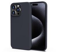 TIIXXA Silicone Case for iPhone 15 Pro Max Case,Soft Ultra Slim Protective Shockproof Liquid Silicone Phone Case, Anti-Scratch Microfiber Lining, 6.7" Midnight Blue